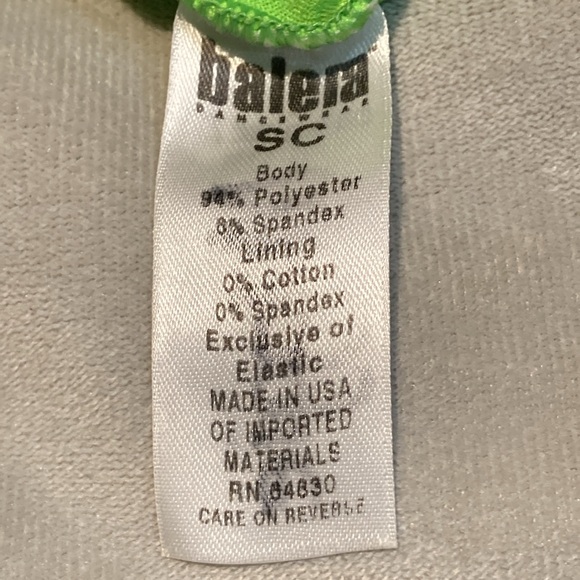 Small Child Lime Green Dance Costume - Picture 11 of 11